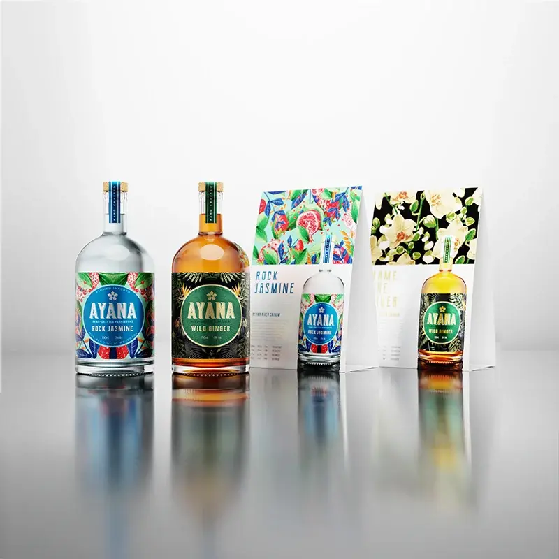 Ricoh bottle advertisement sample from its white and clear toner examples