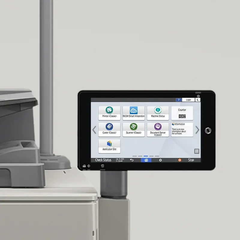 Close-up of C5400/C5410 Smart Operation Panel.