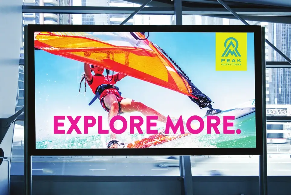 Backlit display with windsurfing promotion, extracted directly from original TF6250 USA brochure. Original flatbed model, not hybrid.
