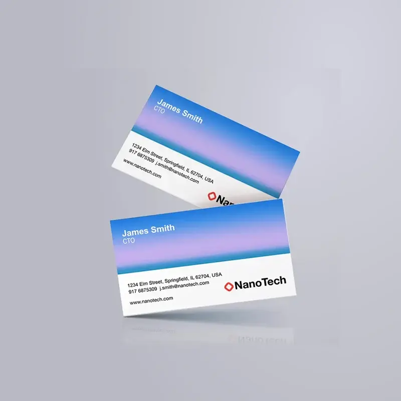 Personalised NanoTech business cards