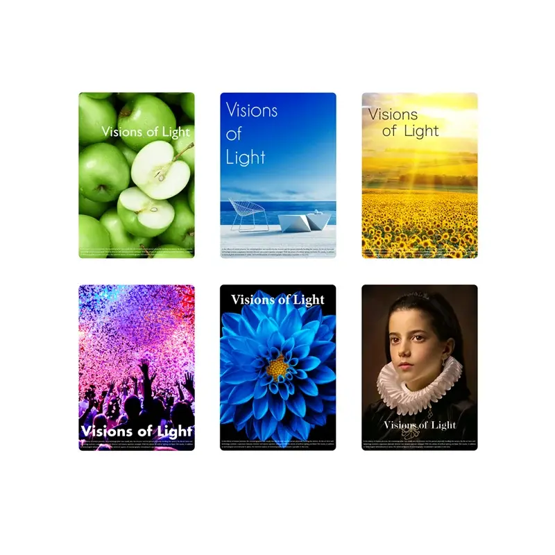 Six different covers for personalised Vision of Light publications