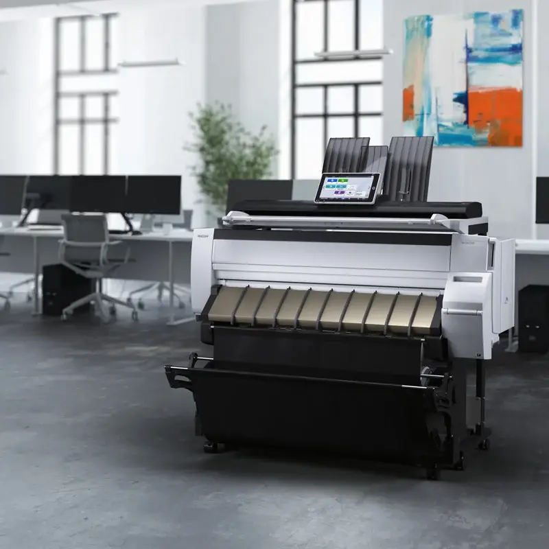 IP CW2200 print-only device in an office