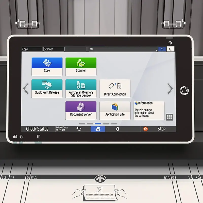 IM CW2200 Smart Operation Panel close-up
