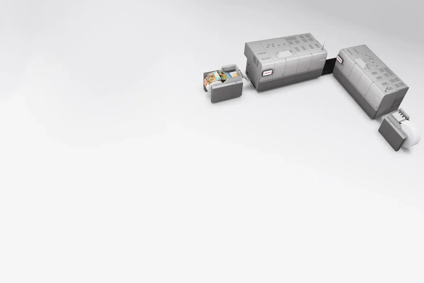 Pro VC60000 L-shaped configuration from overhead, with all units visible