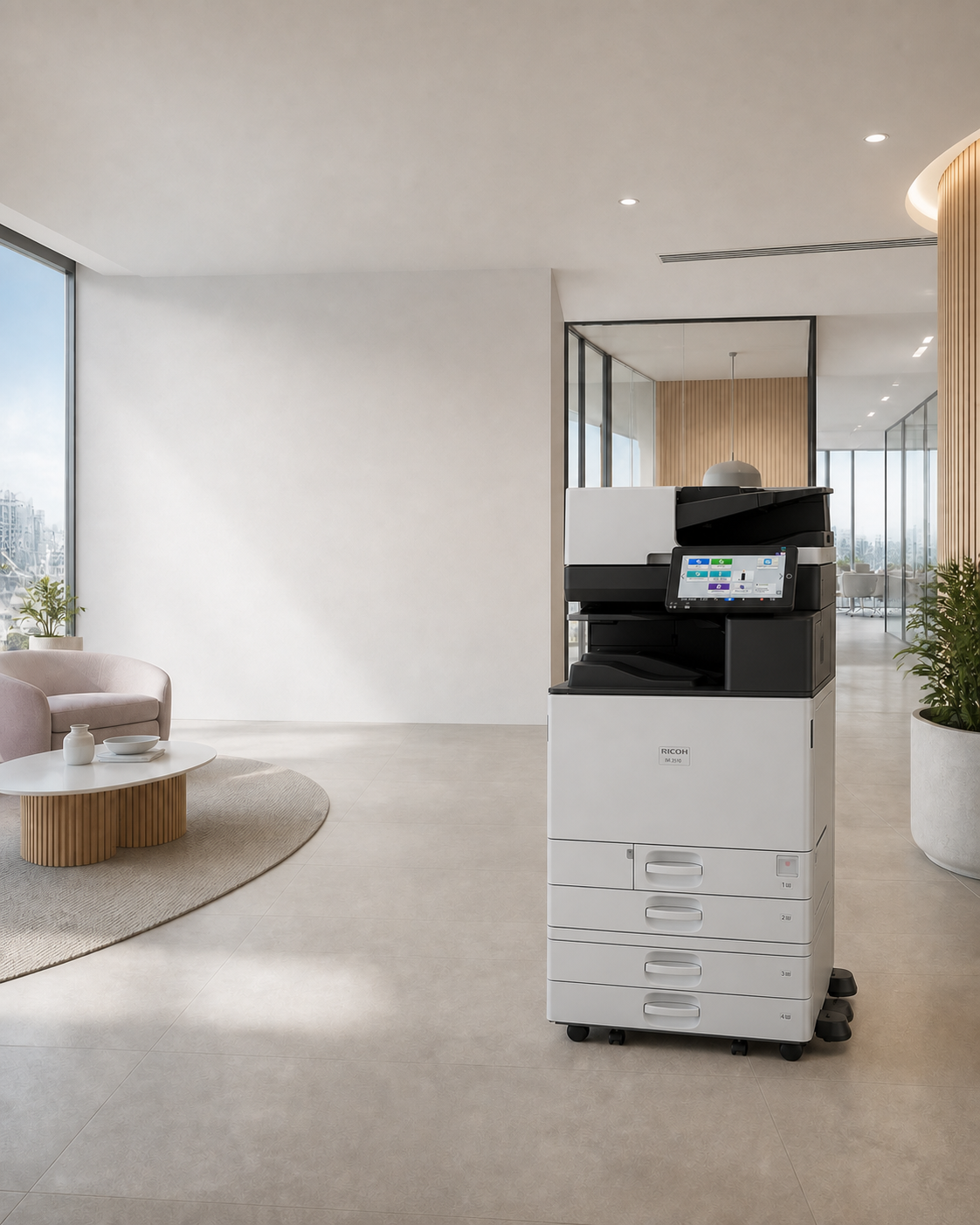 Ricoh IM 2510 shown in a modern office setting