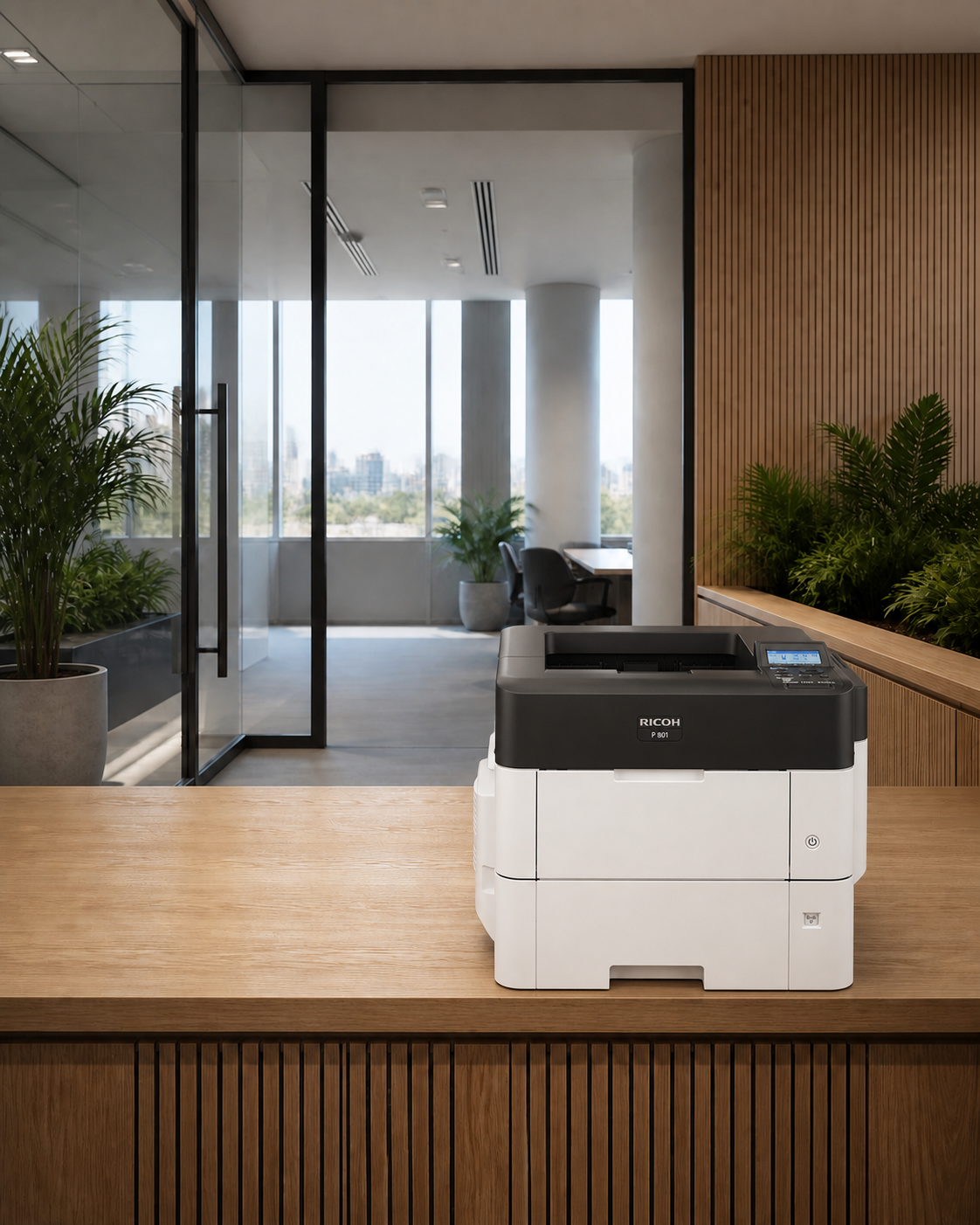Ricoh P 801 shown in a modern office setting