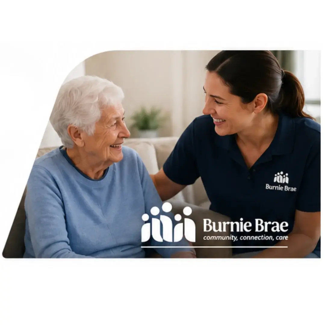 Burnie Brae community, connection, care marketing artwork