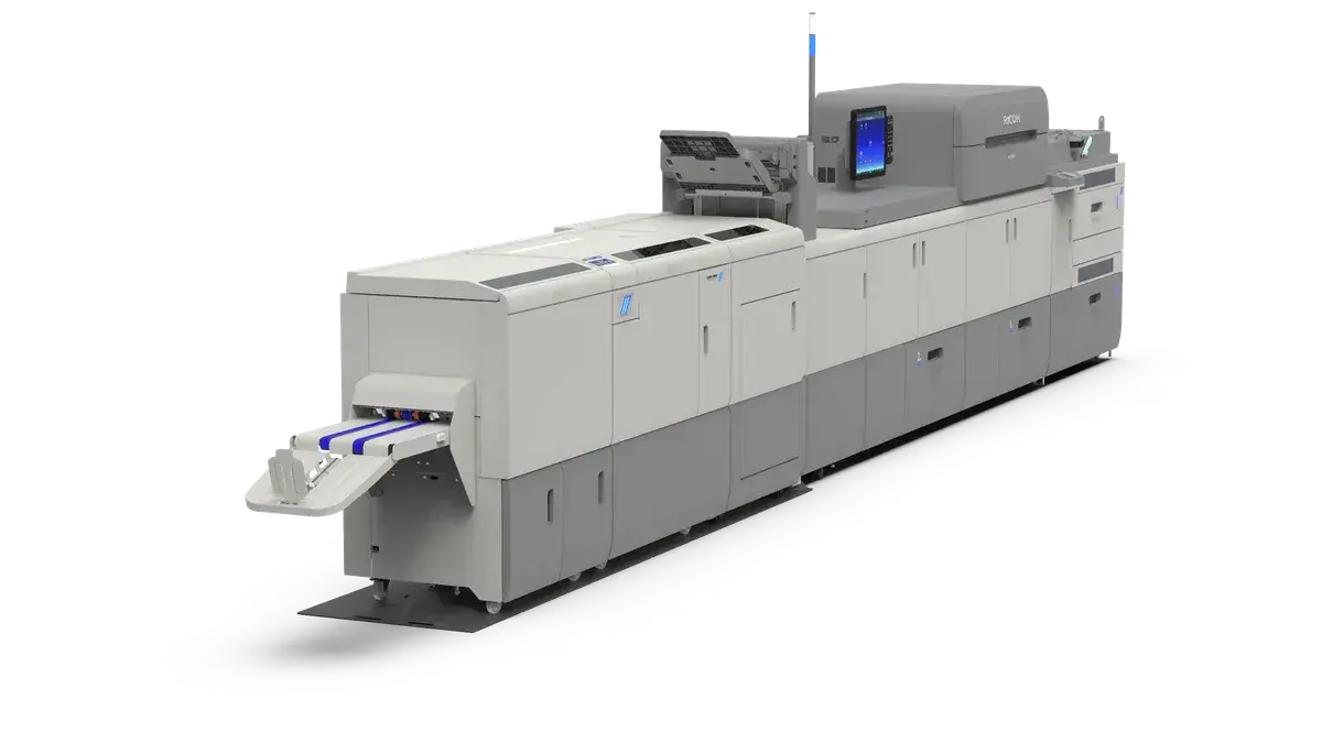 Plockmatic PBM5000 manufacturer reference configuration with a Ricoh Pro C9210