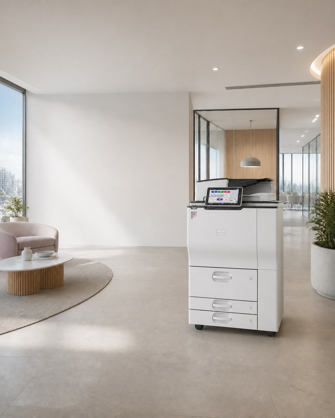 Ricoh IM 7000 shown in a modern office setting