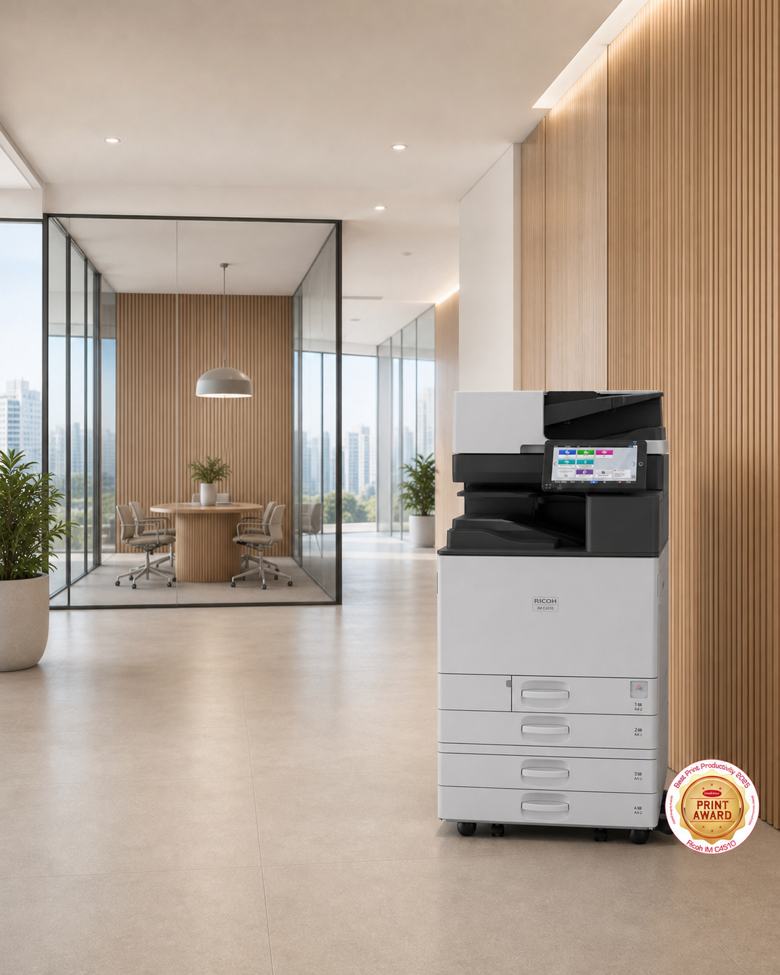 Ricoh IM C4510 shown in a modern office setting