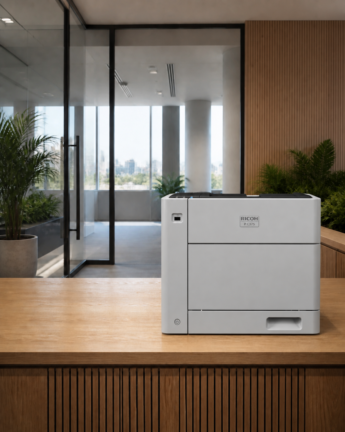 Ricoh P C375 shown in a modern office setting
