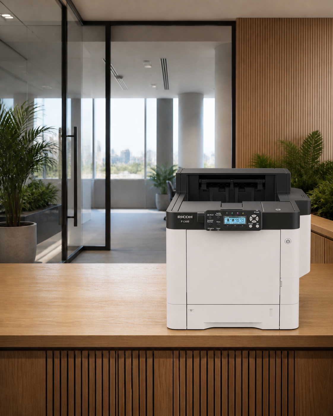 Ricoh P C600 shown in a modern office setting